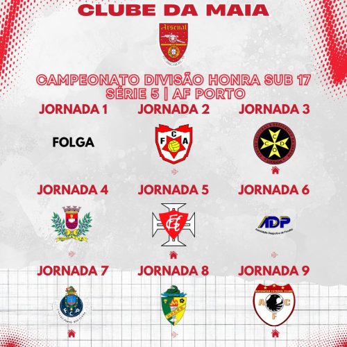 SORTEIO DA DIVISÃO DE HONRA | SUB 17