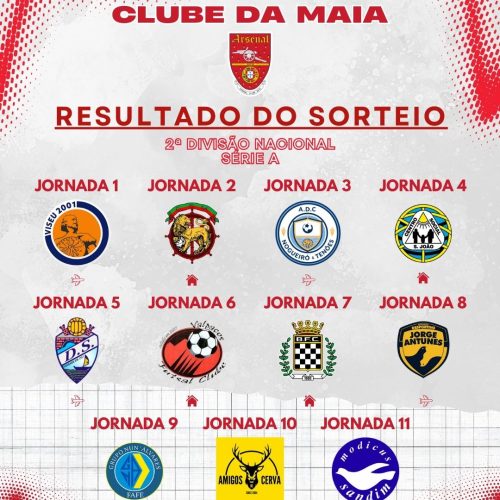 ARSENAL VAI A VISEU NA PRIMEIRA JORNADA
