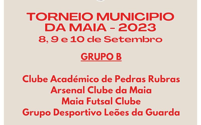 TORNEIO MUNICIPIO DA MAIA 2023